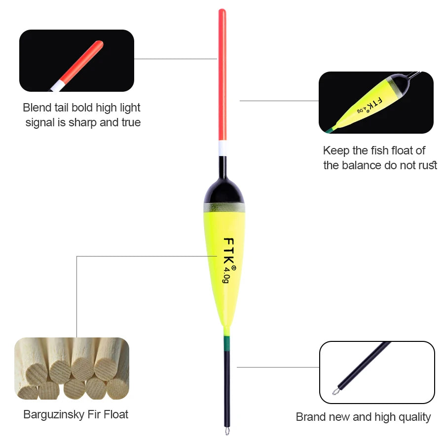 Compact Fir Fishing Floats for Carp