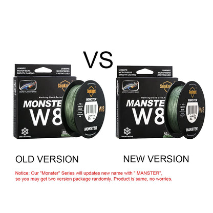 MONSTER 8 Weaves Braided PE Fishing Line Floating Multifilament