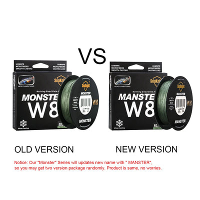 MONSTER 8 Weaves Braided PE Fishing Line Floating Multifilament