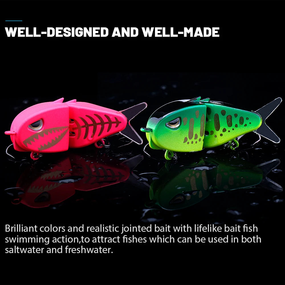 3D Glide Bait Sinking Wobbler for Deep Fishing