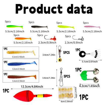 Christmas Fishing Rod and Reel Combo Lightweight Casting Tackle Set