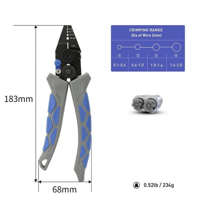 Portable Fishing Crimping and Cutting Tool