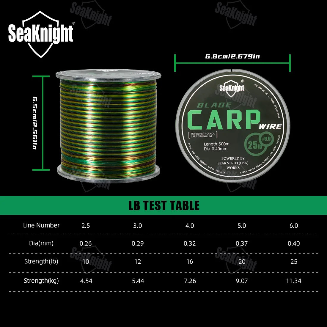NT40 High Strength Nylon Carp Fishing Line