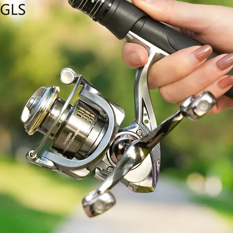 Dual Grip Carp Fishing Reel with Balance Rod Support