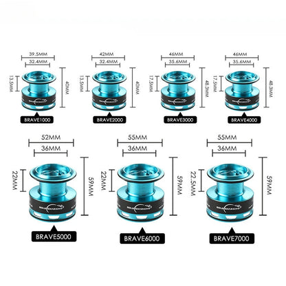 Heavy Duty Spinning Reel with EVA Grip and Max Drag