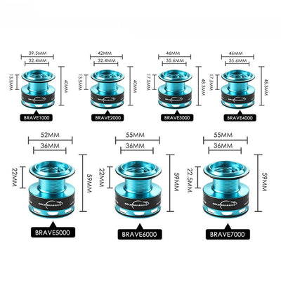 Heavy Duty Spinning Reel with EVA Grip and Max Drag