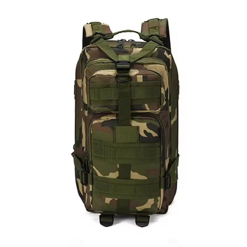Fishing Tactical Backpack - Camouflage Nylon 3P for Hiking & Travel