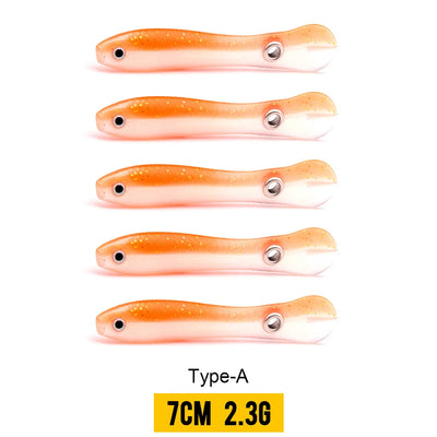 Soft Bionic Loach Lures with 3D Eyes