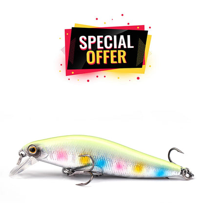 Black Minnow Trout Wobblers for Slow Sinking Action
