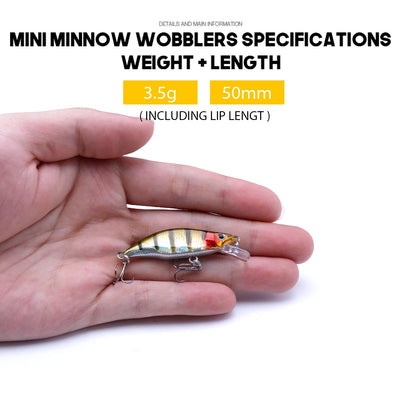Sinking Minnow Crankbait for Trout and Bass
