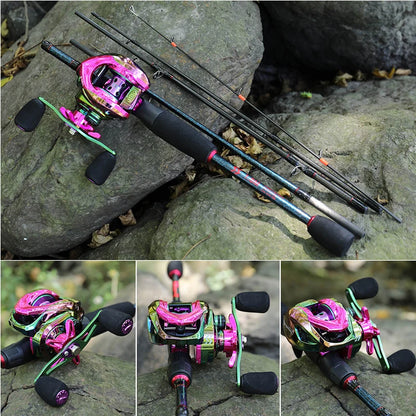 Baitcasting Rod and Reel Combo with Case