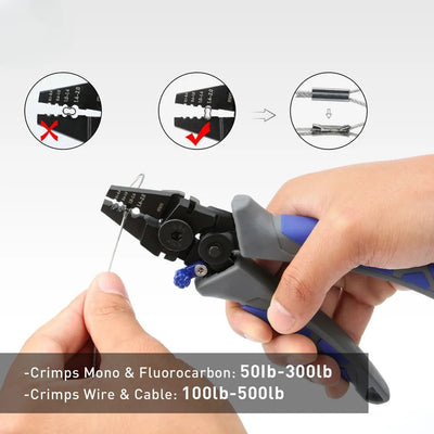 Portable Fishing Crimping and Cutting Tool