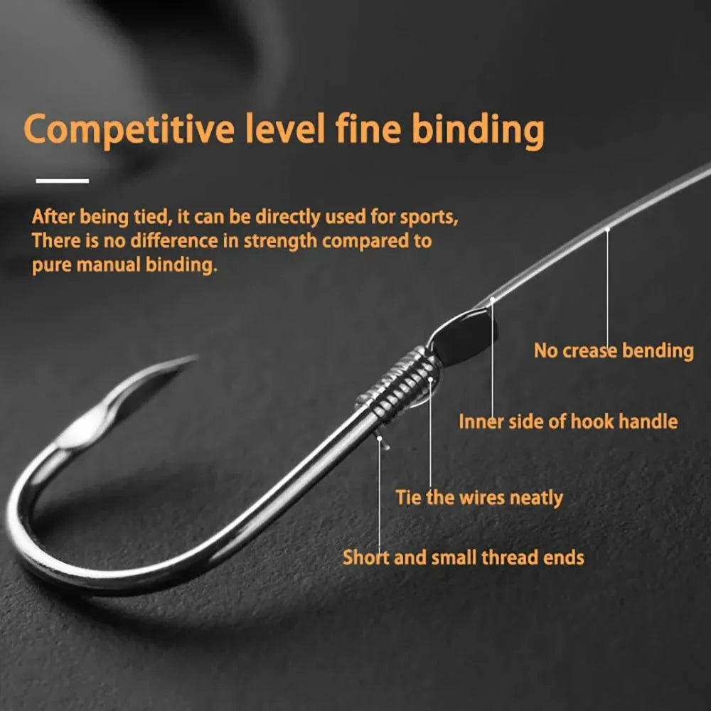 Automatic Hook Tying Device for Fishing Line