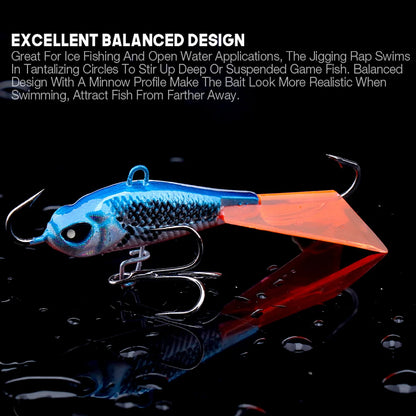 Ice Fishing Jigging Lure with Fast Sinking Action