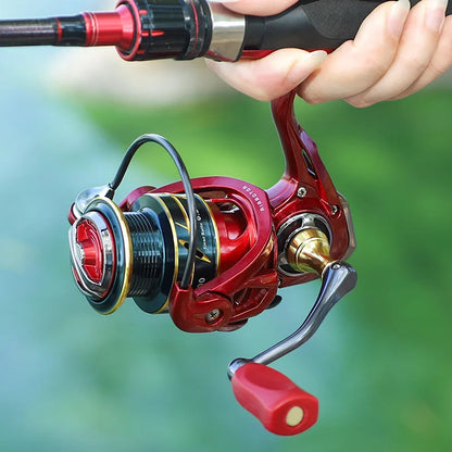 Engraved Metal Spool Reel for Bass Fishing
