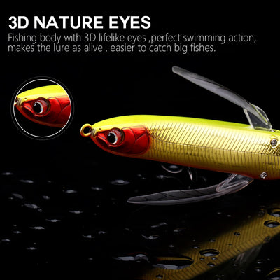 Topwater Dragonfly Popper Stickbait Lure