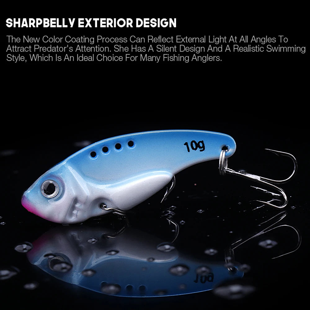 Metal Spinner Spoon Lure Set with Jig Baits
