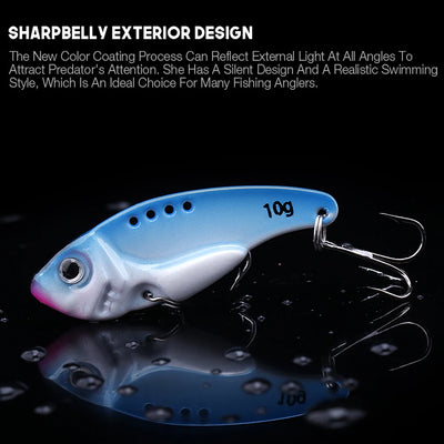 Metal Spinner Spoon Lure Set with Jig Baits