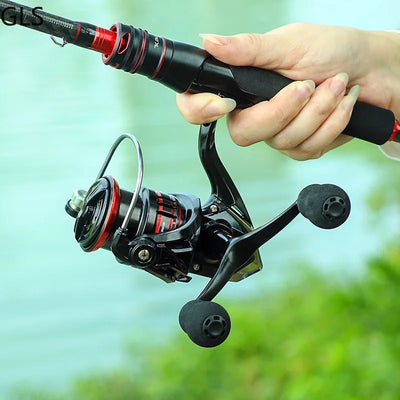 Interchangeable Spinning Reel with Double Rocker Handle