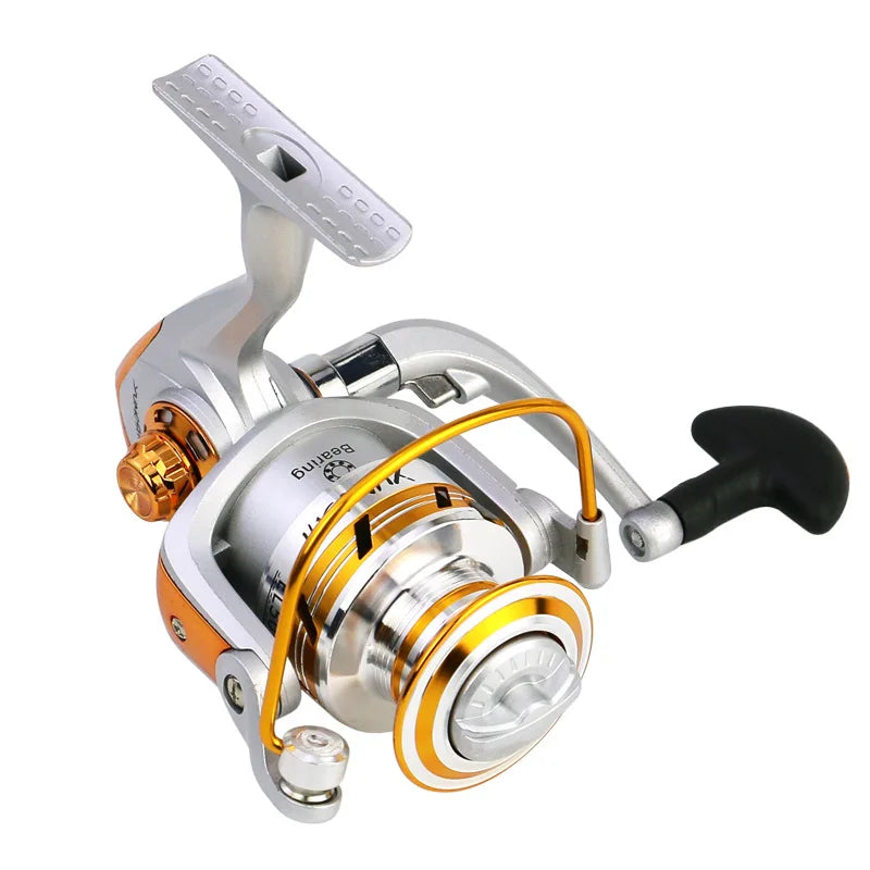 Metal Spinning Fishing Reel with Interchangeable Handle