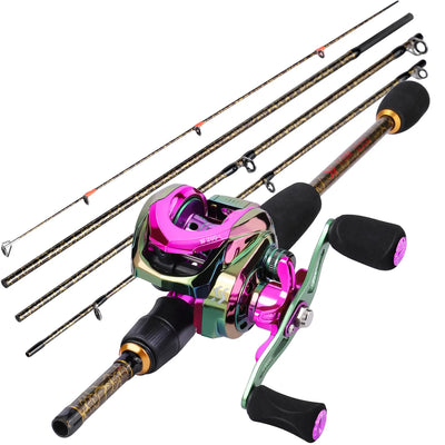 Baitcasting Rod and Reel Combo with Case