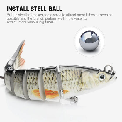 Bionic Jointed Minnow Kit for Pike Fishing