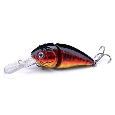 Swim Crankbait with 3D Eyes for Bass and Pike