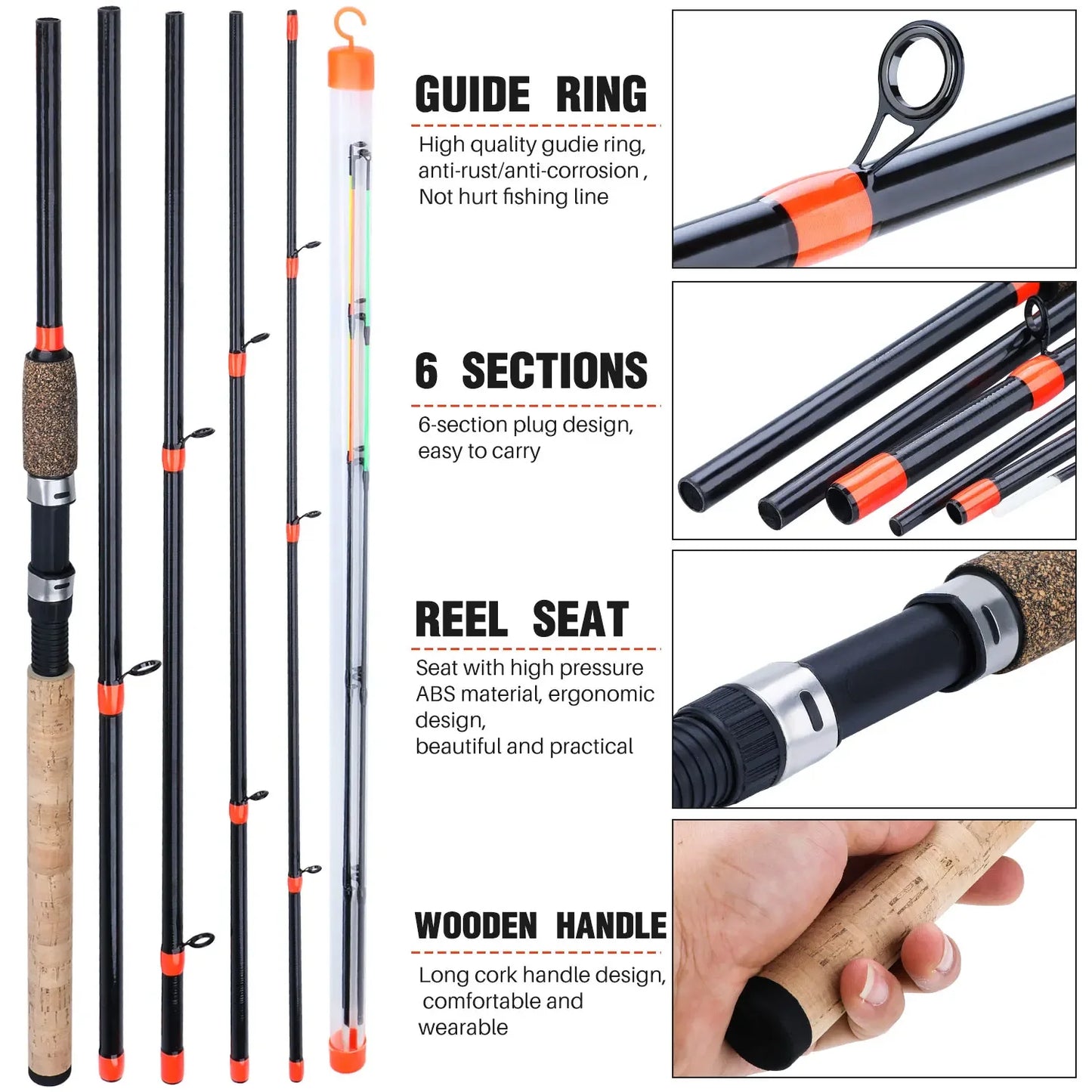 Feeder Rod and Reel Combo for Carp and Trout