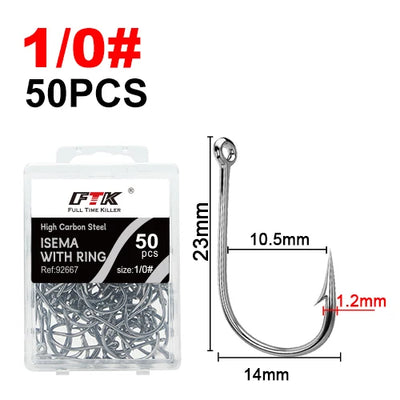 Circle Eyed Jig Hooks for Carp and Lure Fishing