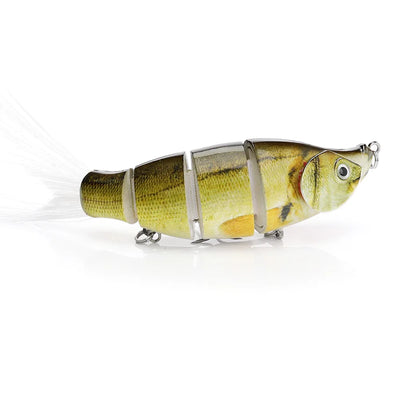 Jointed Soft Tail Sinking Swimbait Fishing Lure