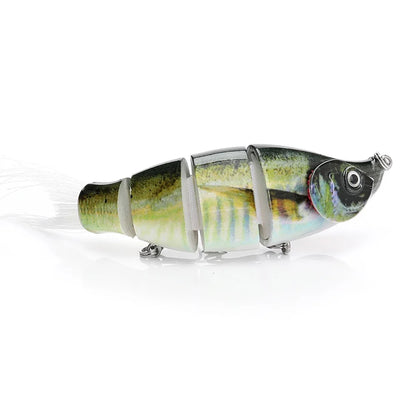 Jointed Soft Tail Sinking Swimbait Fishing Lure