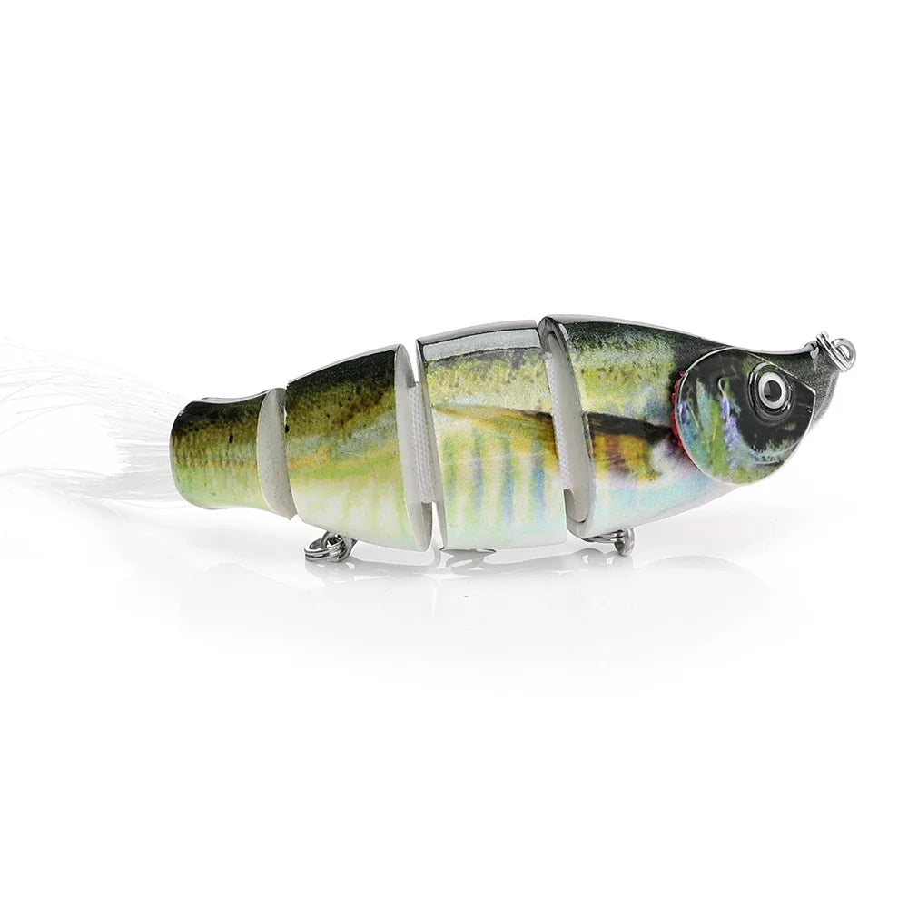 Jointed Soft Tail Sinking Swimbait Fishing Lure
