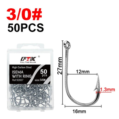 Circle Eyed Jig Hooks for Carp and Lure Fishing