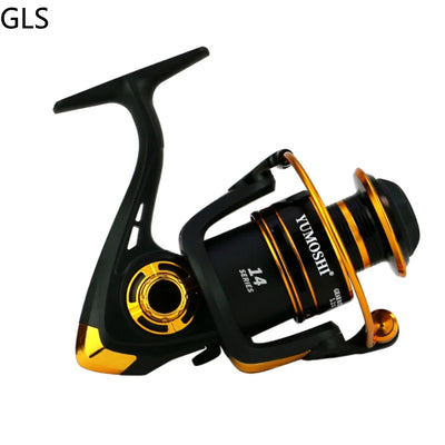 Professional Spinning Reel with Wooden Grip and Spare Spool