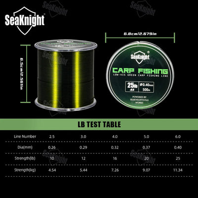 CARP Nylon Fishing Line Smooth Invisible Underwater Line