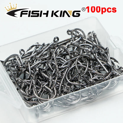 Carbon Steel Jig and Crank Hooks for Bass and Carp