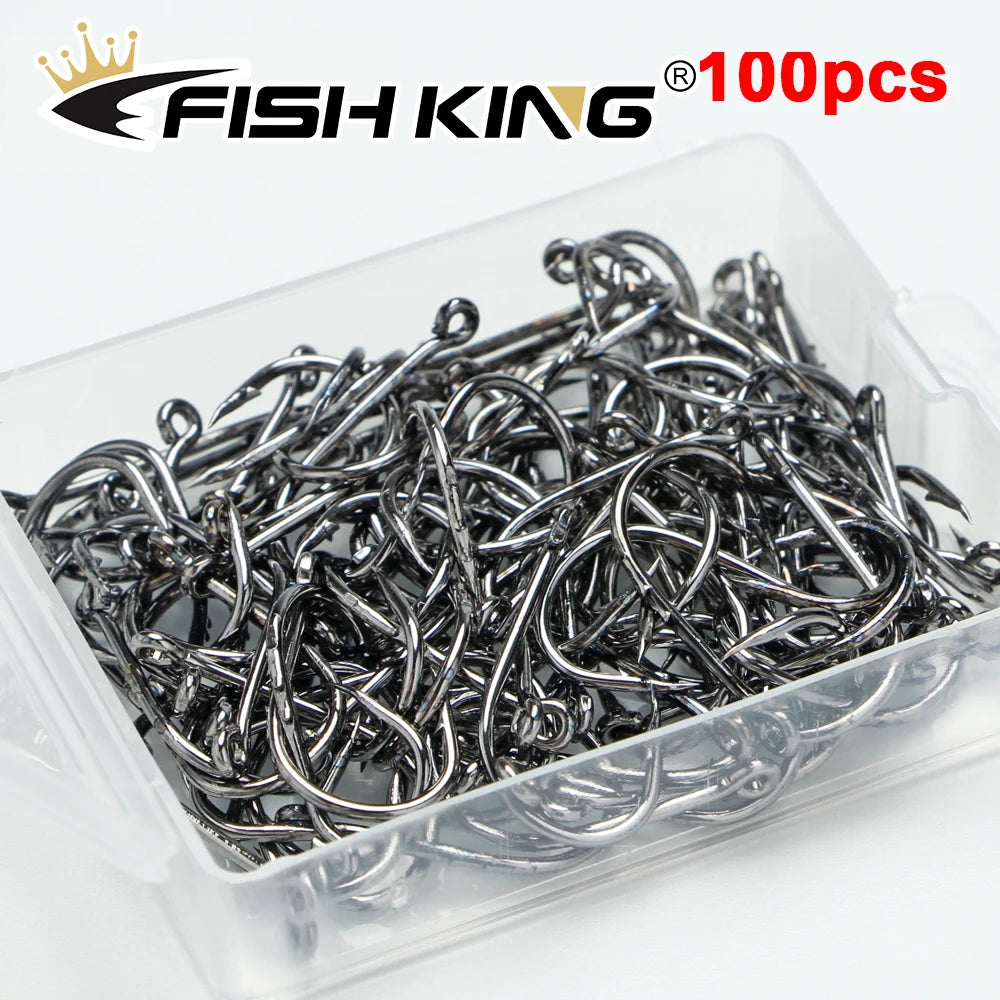 Carbon Steel Jig and Crank Hooks for Bass and Carp