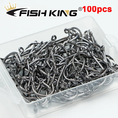 Carbon Steel Jig and Crank Hooks for Bass and Carp