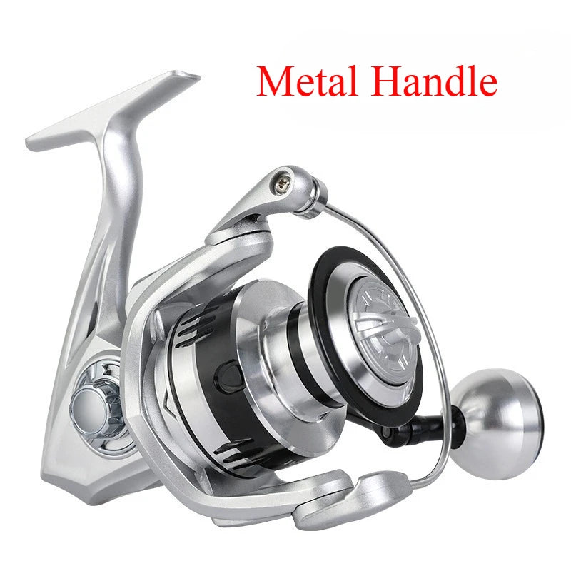 High Drag Saltwater Spinning Reel with Metal Handle