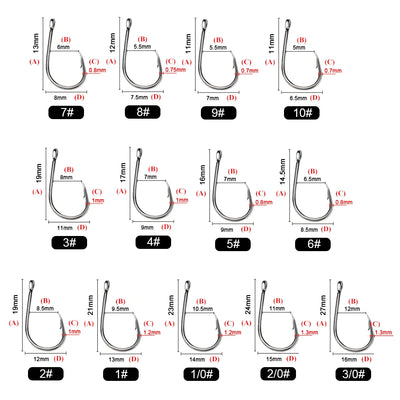 Circle Eyed Jig Hooks for Carp and Lure Fishing