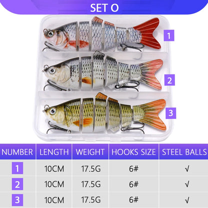 Bionic Jointed Minnow Kit for Pike Fishing