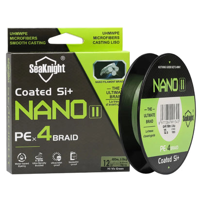 NANO II Braided Fishing Line Waterproof UV Coated Multifilament