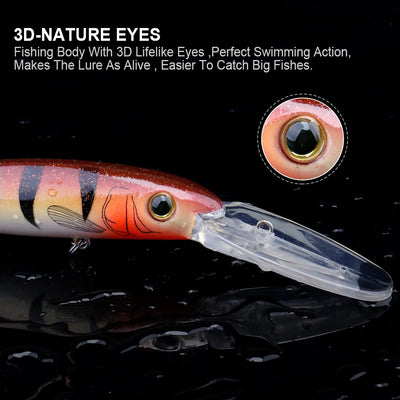Big Floating Jerkbait Minnow for Sea Trolling