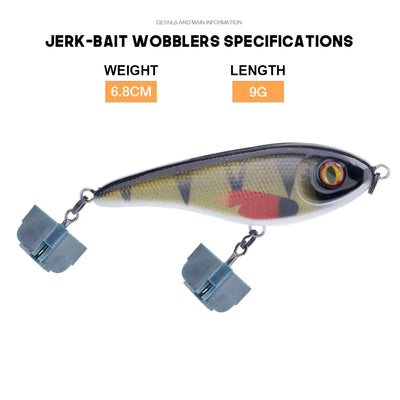 Slow Sinking Jerkbait Lures for Pike Fishing