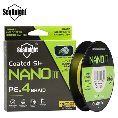 NANO II Braided Fishing Line Waterproof UV Coated Multifilament