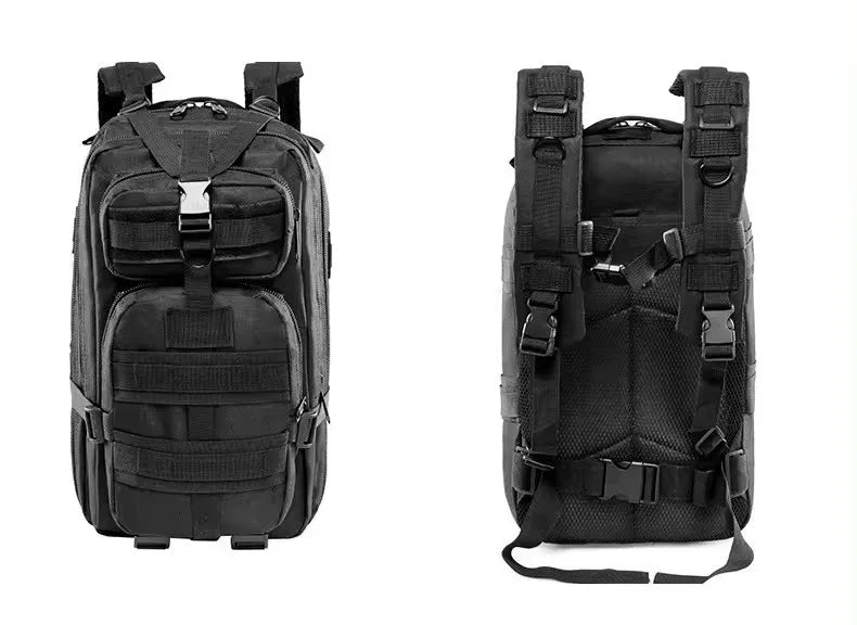 Fishing Tactical Backpack - Camouflage Nylon 3P for Hiking & Travel