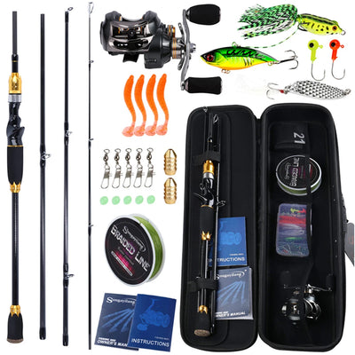 M Power Casting Rod Kit with Line and Lures
