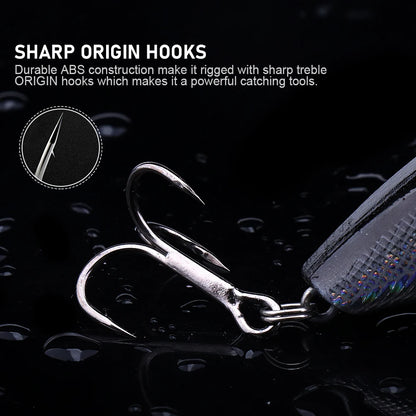 Swim Crankbait with 3D Eyes for Bass and Pike