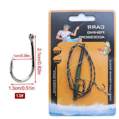 Carp Fishing Leadcore Hooklink with Quick Swivels