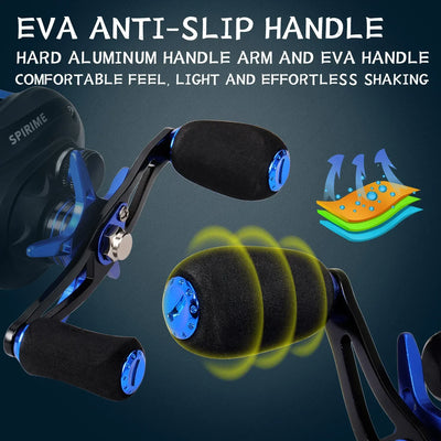 Casting Rod and High Speed Baitcasting Reel Set